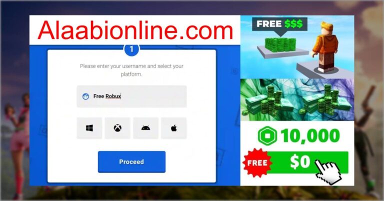 Alaabionline.com: Get free Robux on Roblox